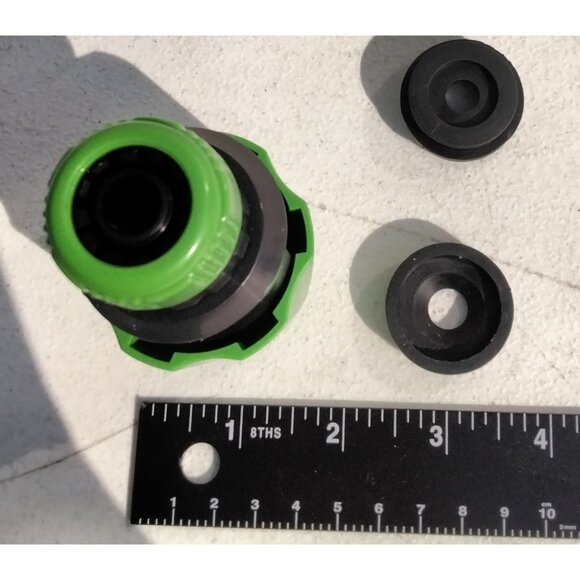 Garden Hose Quick Connector Adapter Set 1/2" to 3/4" Universal Fit Durable Plast - Picture 2 of 8